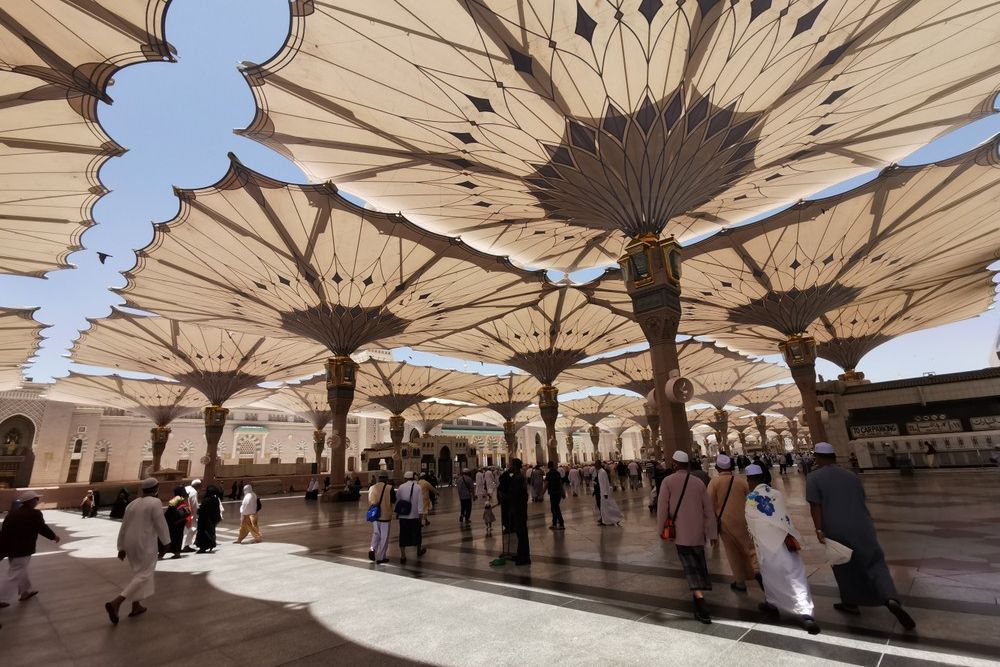 مظلات المسجد النبوي